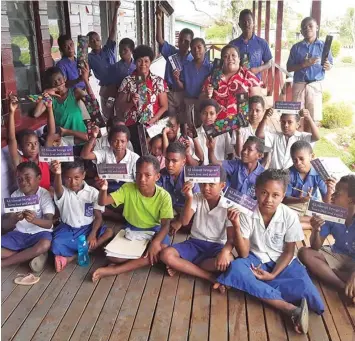  ?? Photo: Fiji Human Rights and Anti-Discrimina­tion Commission ?? Students and teachers of Seaqaqa District Primary School during human rights education.