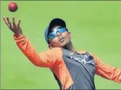  ?? PTI ?? Prithvi Shaw during a practice session in Rajkot on Wednesday.