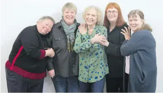  ??  ?? Some of the founders of Interval House. From left: Joice Guspie, Darlene Lawson, Billie Stone, Lynn Zimmer and Martha Ireland.