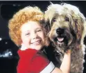  ??  ?? Original Film star Aileen Quinn as Annie and Sandy