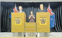  ?? Picture: REUTERS ?? Chris Hipkins and Carmel Sepuloni attend a news conference after being confirmed as the new Prime Minister and Deputy Prime Minister in Wellington New Zealand, January 22, 2023.