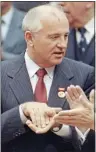  ??  ?? TERROR PLOT: Mikhail Gorbachev in 1989