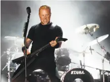  ?? Chris Pizzello / Associated Press ?? James Hetfield and Metallica are among the acts scheduled to perform in the Band Together Bay Area benefit concert.