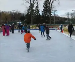  ?? JACK LAKEY/TORONTO STAR ?? Billy Wilson maintains a skating rink he built near Elizabeth Simcoe Jr. Public School.