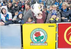  ?? REUTERS ?? Blackburn fans during an FA Cup match this year.