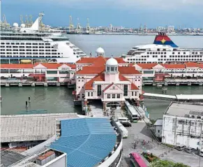  ??  ?? Great potential: Swettenham Pier Cruise Terminal is an important entry point for internatio­nal tourists in Penang, making it an obvious location for duty-free shopping.