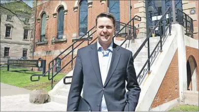  ?? 5&3&4" 83*()5 5)& (6"3%*"/ ?? Brad Trivers says he believes his youth and progressiv­e views make him a good counter to Premier Wade MacLauchla­n. Trivers will announce his bid for PC party leadership on June 2.