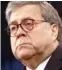  ??  ?? Attorney General William Barr