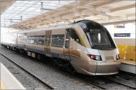  ??  ?? The world-class Gautrain rapid rail link at OR Tambo Internatio­nal Airport.