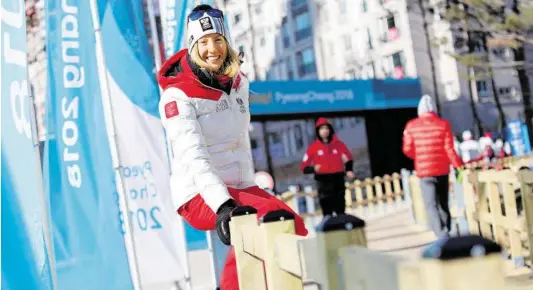  ?? BILD: SN/GEPA PICTURES ?? Teresa Stadlober freut sich trotz der Kälte auf ihren ersten Bewerb bei Olympia am Samstag.