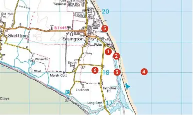  ??  ?? To access the lagoons, it is best to walk past the ‘Boat Yard’ 6 5 1 2 3
Just out of the village is a mixture of fields worth checking for geese and swans. Try Peter’s Lane for even more migrants, with Hume’s Warbler and Siberian Stonechat recently found. 4