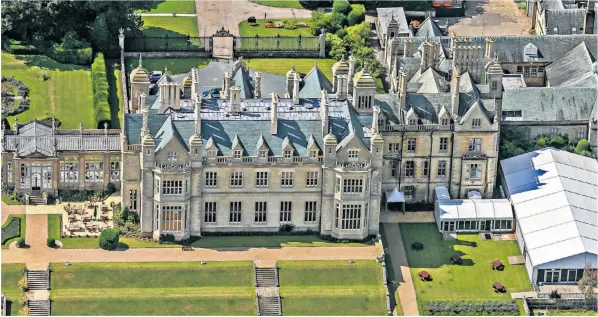 ?? ?? Stoke Rochford Hall, a Grade II listed luxury hotel in Lincolnshi­re, has been taken over by the Home Office to house migrants