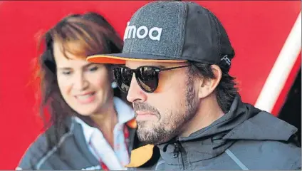 ?? FOTO: EFE ?? El asturiano se refirió a su futuro en la previa al GP de Rusia de Fórmula 1, en el que volverá a realizar pruebas con su MCL33 en los libres