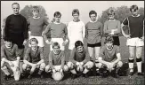  ??  ?? Field day: Canon Utd FC in the Sixties