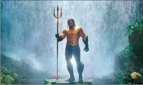  ??  ?? Jason Momoa in a scene from Aquaman.