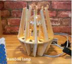  ??  ?? Bamboo lamp