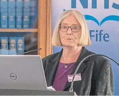  ??  ?? NHS Fife chairwoman Tricia Marwick.