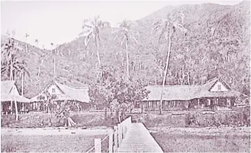  ?? Picture: www.justpacifi­c.com ?? The jetty at Nasova, Levuka in the 1800s. Nasova was near the KKK headquarte­rs in Levuka.