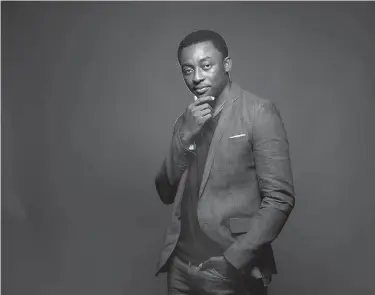  ?? Tribune News Service ?? Actor Bambadjan Bamba, soon to be seen in Marvel’s “Black Panther,” is photograph­ed in the Los Angeles Times photo studio, in Los Angeles.