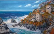  ?? ?? Lauren Homan Botallack Mines, water-mixable oils, 20330in (51376cm)