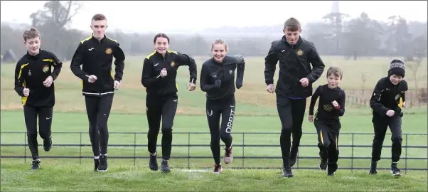  ??  ?? Some of the younger Dunleer AC members at the launch of the 2019 Rás na hÉireann at Oldbridge. Pictured are Oisin Cheshire, Conor Matthews, Erin Leavy, Neasa Reilly, Edward McEntee, Declan McEntee and Matthew McEntee.