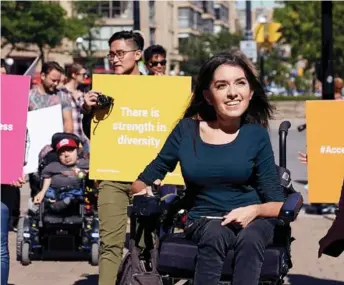  ?? AccessNow, ?? “The idea,” says Maayan Ziv of her accessibil­ity app, “is to share as much informatio­n as possible about all kinds of places and experience­s around the world.”