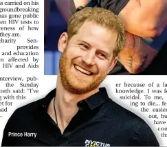  ??  ?? Prince Harry