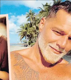  ?? INSTAGRAM ?? Ricky Martin se ha teñido la barba de rubio