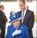  ??  ?? The Queen and Duke of Cambridge visited fire victims at a rest centre
