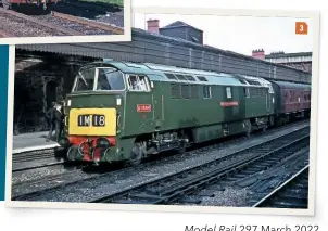  ?? COLOUR RAIL ?? 3: An immaculate D1004 Western Crusader rests at Shrewsbury in September 1966. Only a handful of ‘Westerns’ received green livery.