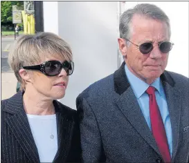  ?? Picture: PA ?? Julie and Tony Wadsworth arriving at Warwick Crown Court yesterday