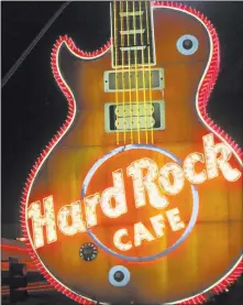  ??  ?? Las Vegas Review-journal The Hard Rock Cafe on Paradise Road closed on Dec. 31. A new facility for the lot could be opening by spring.