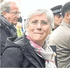  ?? Picture: Getty Images. ?? Professor Clara Ponsati when she handed herself in to police in Edinburgh.