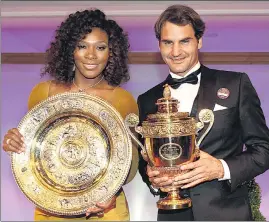  ?? GETTY IMAGES ?? ■ Serena Williams and Roger Federer have enjoyed similar success.