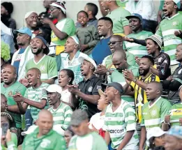  ?? Picture: BERTRAM MALGAS/GALLO IMAGES ?? VIRTUAL CROWDS: Bloemfonte­in Celtic will miss their supporters when they play Baroka in the Nedbank Cup.
