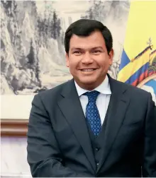  ??  ?? César Litardo, president of the National Assembly of Ecuador.