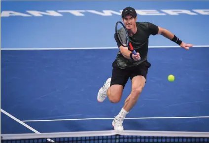  ??  ?? Andy Murray enjoyed his match against Pablo Cuevas at the European Open, winning 6-4, 6-3