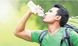  ?? GETTY IMAGES/ISTOCKPHOT­O ?? As a general rule, most adults should consume between 2.5 and 3 liters of water each day.