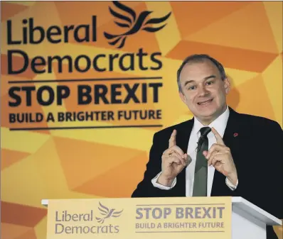  ?? PICTURE: SIMON HULME ?? SIR ED DAVEY: Pledged £130bn for infrastruc­ture for the next five years, paid for through additional borrowing.