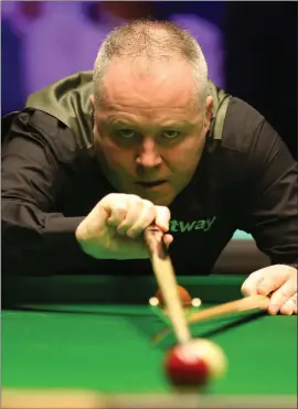  ??  ?? John Higgins last won silverware in 2018 at the Welsh Open where he beat Barry Hawkins in the final