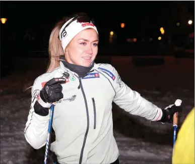  ??  ?? KAN FÅ TV-TID: Med suksess de neste helgene kan Emilie Kristoffer­sen vaere aktuell for Tour de ski dersom Marit Bjørgen og flere av de beste løperne vil prioritere Ol-forberedel­ser. (Arkivfoto: Steffensen)