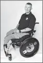  ?? Special to the Democrat-Gazette ?? Marshall Kennedy lost his legs when a bomb exploded six years ago in Afghanista­n.