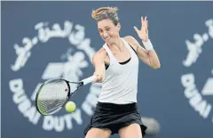  ?? REUTERS ?? Petra Martic plays at a Dubai tournament in February.