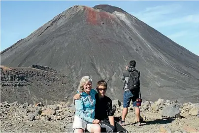  ?? GAIMSTER LOUISA ?? Louisa Gaimster on the Tongariro Crossing.