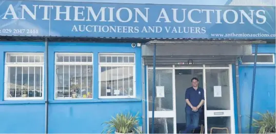  ??  ?? Anthemion Auctions first sale since lockdown will be on Wednesday, July 15. Auctioneer Ryan Beach is happy to be opening the doors again