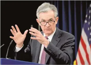  ?? // REUTERS ?? Jerome Powell, presidente de la Fed