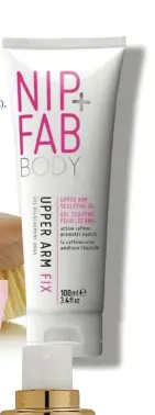  ??  ?? NIP + FAB ‘Upper Arm Fix’ (15,50 €), para brazos.