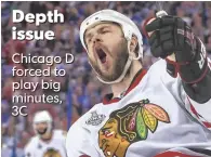  ?? BRENT SEABROOK BY KIM KLEMENT, USA TODAY SPORTS ??
