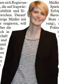  ?? Foto: Hefele Beitlich ?? Das Theaterpub­likum folgt ihrem Weg: LTS Intendanti­n Kathrin Mädler.