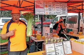  ?? SUPPLIED ?? Bruce ‘the juice’ Coventry has had a juice stall at the Takapuna Sunday market, on the car park site, for eight years and says it has saved his business.